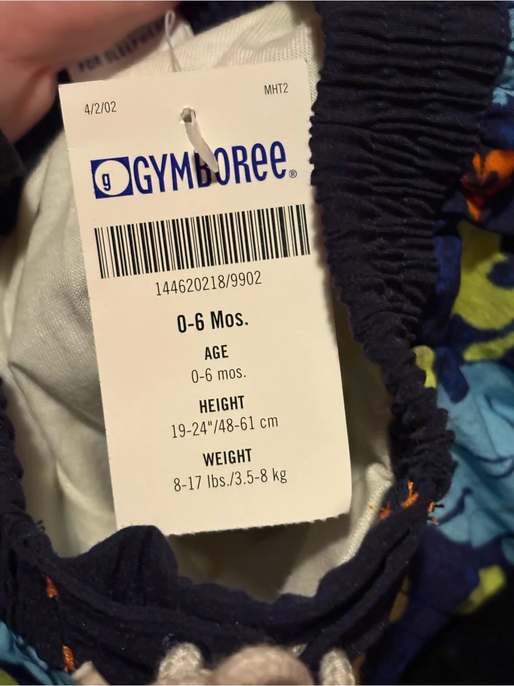NWT Vintage 2001 Gymboree Baby Boy Swim Trunks 0-6 Months